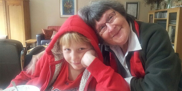 Linda and a young reader