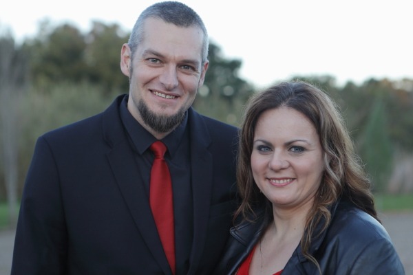 Vooraf: Martin Steyn en Lelani Fourie. Martin het die prys vir spanningslektuur gewen 